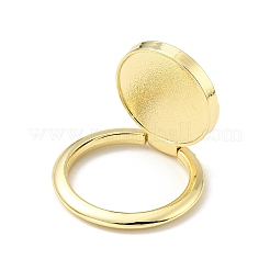 Плоская круглая подставка для мобильного телефона из сплава&nbsp;LS-AJEW-E046-01G