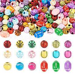 120шт 6 стиля акриловые бусины&nbsp;OACR-TA0003-78