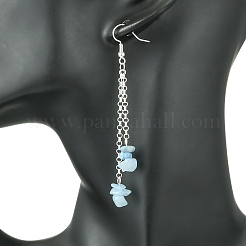 5 пара латунных сережек-подвесок EJEW-FS00039