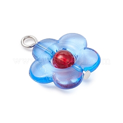 Цветочные прозрачный акрил подвески&nbsp;PALLOY-JF03721