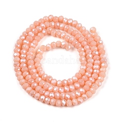 Стеклянные бусины с гальваническим покрытием  EGLA-A044-P1mm-A33