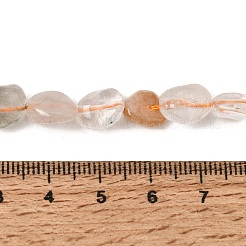 Fili di perle di quarzo rutilato arcobaleno naturale&nbsp;GG-CBAC13F-A02-01