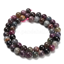 Натуральный красный корунд / рубиновый и сапфировый бисер G-C259-B07-8mm