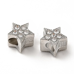 Стойки покрытие сплава горный хрусталь европейских бусы PALLOY-P289-37P