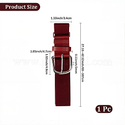 1 ceinture de softball élastique en similicuir et polyester&nbsp;AJEW-CL0001-37B