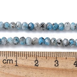 Нити бусин рондель из натурального кунжутного яшмового цвета G-E316-2x4mm-A01