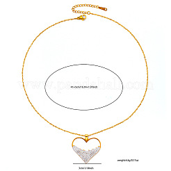 Ожерелья с подвесками из нержавеющей стали 304 со стразами для женщин&nbsp;FS-WGD5BB7-02