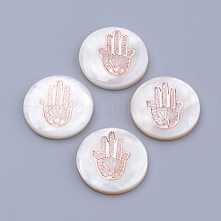 Cabochon guscio di acqua dolce&nbsp;BSHE-S622-10