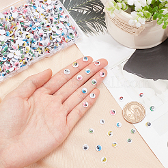 1000種類のプラスチック製の動く目ボタン2個  diyスクラップブッキングクラフトおもちゃアクセサリー用  ミックスカラー  500個/スタイル&nbsp;KY-PH0001-23