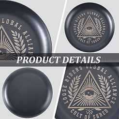 Piatto per altare wiccan in acciaio inossidabile 430&nbsp;AJEW-WH20070-290A-02