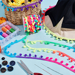 20 ярд полиэстерового кружева с кисточками и градиентным цветом OCOR-PH0001-93