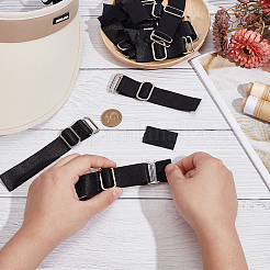 12 Satz verstellbares Polyester-Hutgummiband&nbsp;DIY-BC0013-84