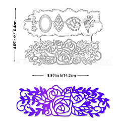 Углеродистая сталь разрезает трафареты DIY-WH0309-1776