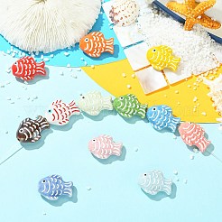 12 pièces de perles en porcelaine faites à la main de 12 couleurs&nbsp;PORC-CJ0001-59