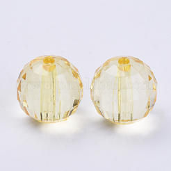 Perles en acrylique transparente&nbsp;TACR-Q254-10mm-V