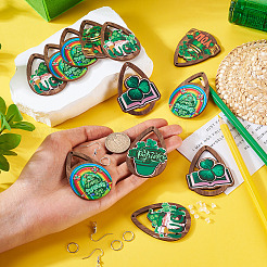 День Святого Патрика набор для изготовления деревянных серег-капель своими руками&nbsp;DIY-TA0009-12