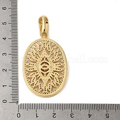 Покрытие стойки латунь микропаве прозрачные подвески из кубического циркония KK-C067-09G-04