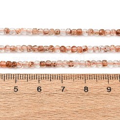Natürliche Stränge aus Rutilquarzperlen in Schwarzgold&nbsp;GG-CBA9631-B02-02
