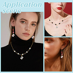 40шт 4 стиля подвески из сплава с эмалью ENAM-PH0003-05