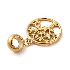 Ионное покрытие (ip) 304 нержавеющая сталь европейские подвески-шармы STAS-G308-28G