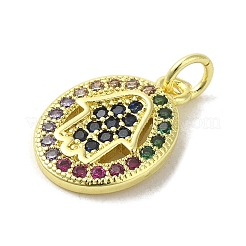 Ottone micro spianare pendenti zirconi&nbsp;KK-M283-13G-02