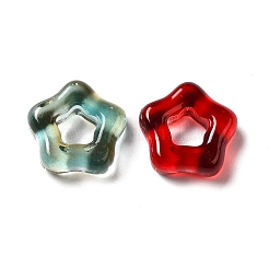 Европейская бусина из прозрачного стекла GLAA-H025-06