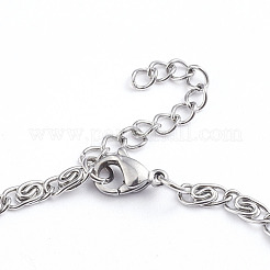 Устойчивые к потускнению браслеты из нержавеющей стали 304 lumachina chain BJEW-L673-013-P