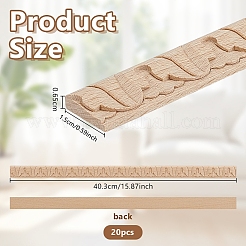 20 moldura de techo de madera&nbsp;AJEW-OC0016-05C