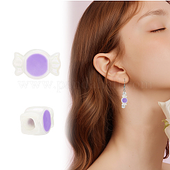 УФ-покрытие Радужные переливающиеся акриловые европейские бусины&nbsp;SACR-SC0001-55