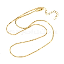 Женские ожерелья из латунной цепочки толщиной 1.5 мм&nbsp;NJEW-A062-01G