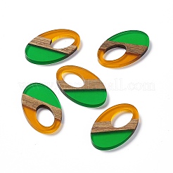 Подвески из прозрачной смолы и ореха&nbsp;RESI-M027-02I