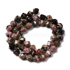 Природные родонит бисер нитей G-Z119-A19-02