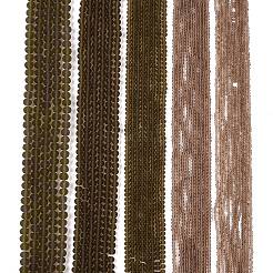 透明ガラスビーズ連売り  多面カット  艶消し  ロンデル  コーヒー  2.9~3.3mm  穴：1mm  約135~140個/連  32~34cm&nbsp;EGLA-A044-T2mm-MD16