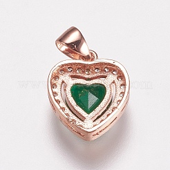 Латунные микро проложить кубического циркония подвески&nbsp;LS-ZIRC-E143-58C-RG