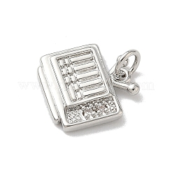 Латунные микропаве прозрачные кубические циркониевые подвески KK-A273-17P