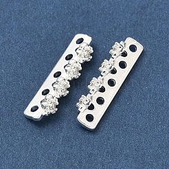 Латунные микропаве прозрачные кубические циркониевые распорки&nbsp;KK-Z139-11S-02