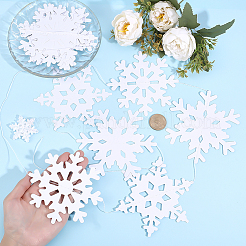 6 шт. бумажные снежинки для подвесных баннеров&nbsp;DIY-ME0001-95