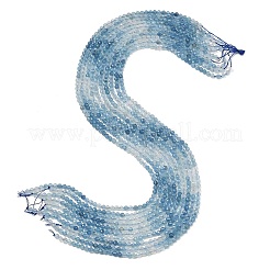 Fili di perline color blu diavolo naturale sfumato&nbsp;G-NH0072-C01-02