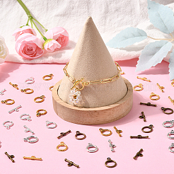 120 комплект из 6-х цветных застежек-тоглов в тибетском стиле из сплава&nbsp;FIND-SP0004-64