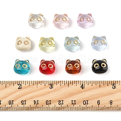 110шт 11 цвета прозрачные акриловые бусины MACR-FS0002-07