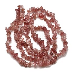 Природного кварца клубники нитей бисера G-I390-B02