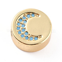 Стойки обшивки латунь микро проложить кубического циркония бусы ZIRC-C035-27G