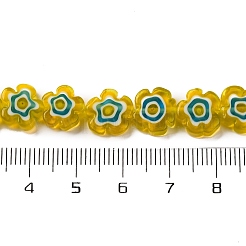 Ручной работы millefiori стеклянные бусины нитки LAMP-G164-03H