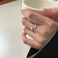 Полое сердце 925 стерлинговое серебро манжеты кольца WG3081F-01