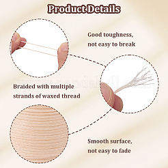3 рулон плоской вощеной полиэфирной нити&nbsp;YC-CL0001-02A
