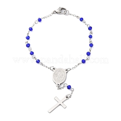 Браслеты из стеклянных бусин BJEW-A032-04P-03