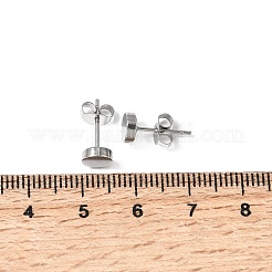 Orecchini a bottone in acciaio inossidabile 304&nbsp;EJEW-L309-01A-P