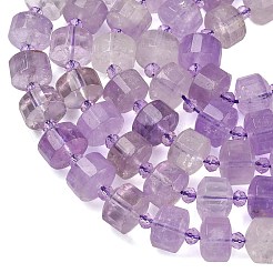 Нити бусин из натурального лавандового аметиста&nbsp;G-G453-G13-7x12mm