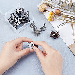 6 комплект 6 стилей аксессуаров для замков из цинкового сплава FIND-PH0002-24B