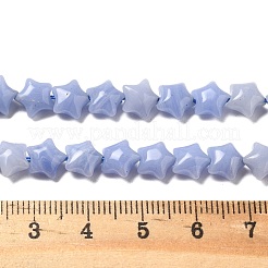 Синтетические синие кружевные бусины из агата G-Z080-A21-8mm